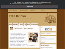 Tablet Screenshot of petedrinks.com